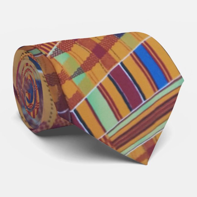 Necktie Tie Africa Tribal (Rolled)