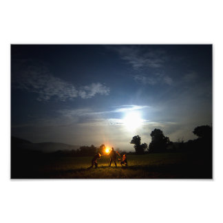 necro moon photo print