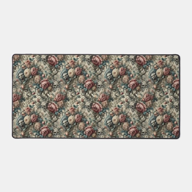Necromancy of the Gnashed – Gothic Victorian Desk Mat (Front)