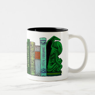 Necronomicon and other Cthulhu Mythos Books Two-Tone Coffee Mug