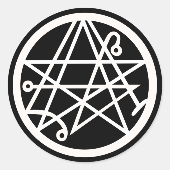 Necronomicon Classic Round Sticker (Front)