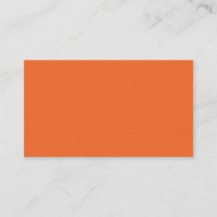 Nectarine Orange Trend Colour Customised Template Business Card