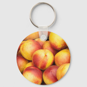 Nectarines background key ring