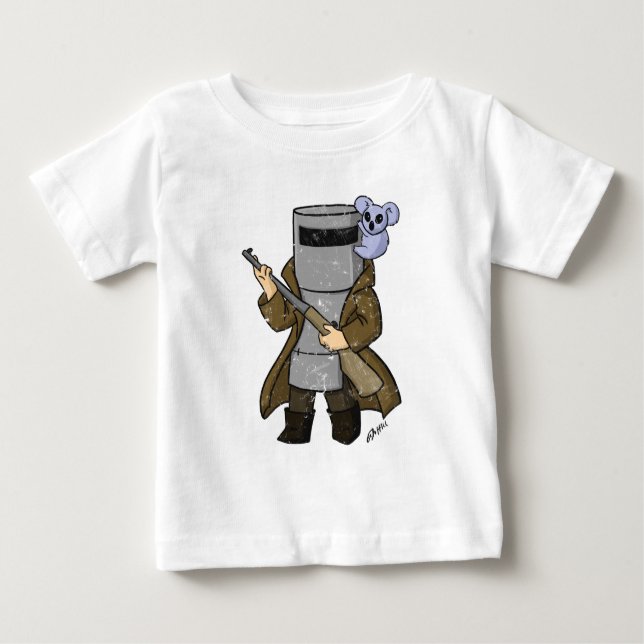 ned kelly distressed baby T-Shirt (Front)