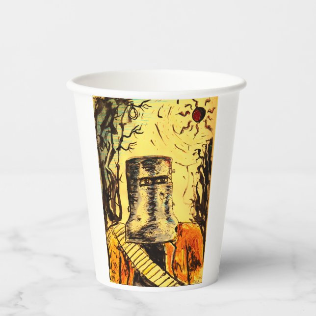 ned Kelly Solar Eclipse Paper Cups (Front)