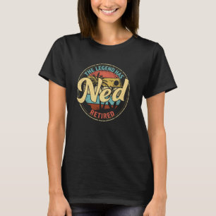 Ned Legend Has Retired Personalised Retirement T-Shirt