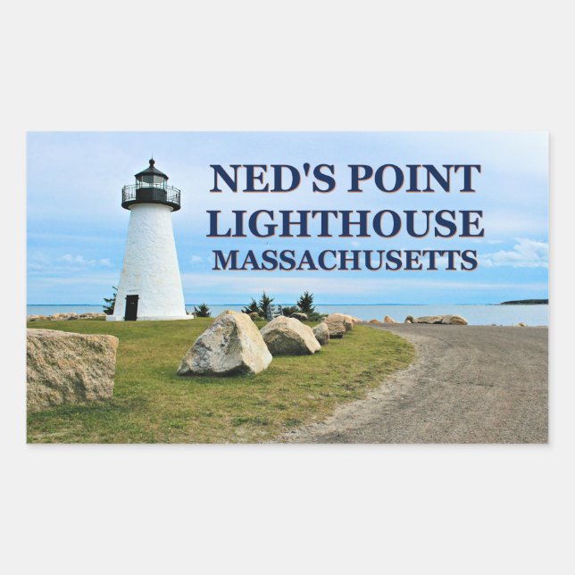 Ned’s Point Lighthouse, Massachusetts Stickers (Front)