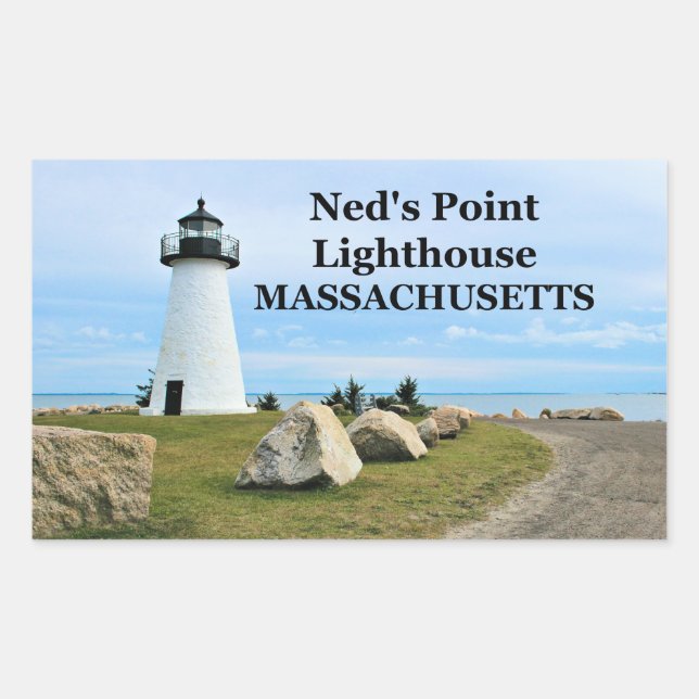 Ned’s Point Lighthouse, Massachusetts Stickers (Front)
