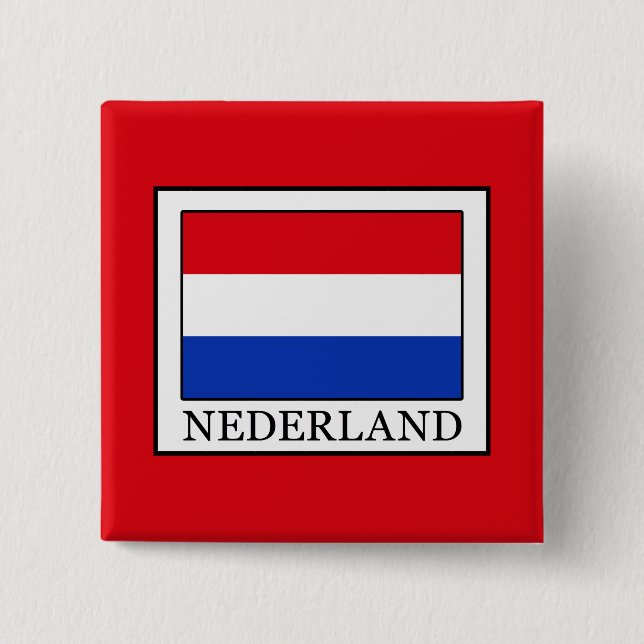 Nederland 15 Cm Square Badge (Front)