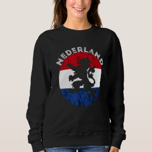 Nederland Dutch Flag Emblem Dutch Pride Holland Ne Sweatshirt