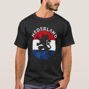 Nederland Dutch Flag Emblem Dutch Pride Holland Ne T-Shirt