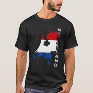 Nederland Map Netherlands Flag Dutch Pride Netherl T-Shirt