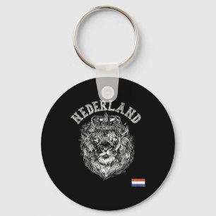 Nederland Reto Netherlands Lion Holland Dutch Men Key Ring