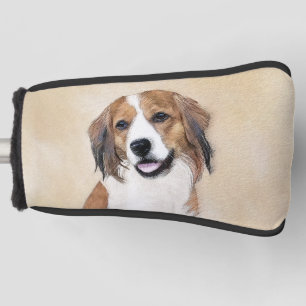 Nederlandse Kooikerhondje Painting - Dog Art Golf Head Cover