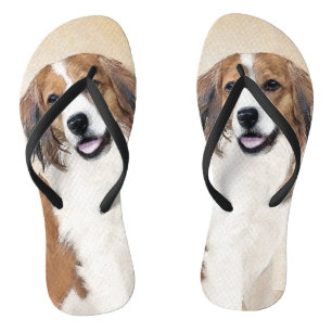 Nederlandse Kooikerhondje Painting - Dog Art Jandals