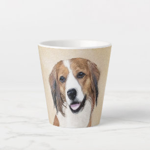Nederlandse Kooikerhondje Painting - Dog Art Latte Mug