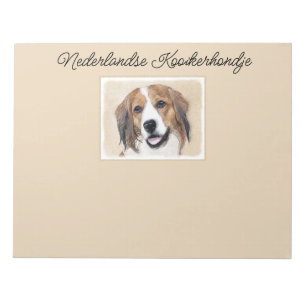 Nederlandse Kooikerhondje Painting - Dog Art Notep Notepad