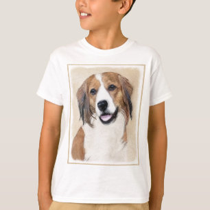 Nederlandse Kooikerhondje Painting - Dog Art T-Shirt