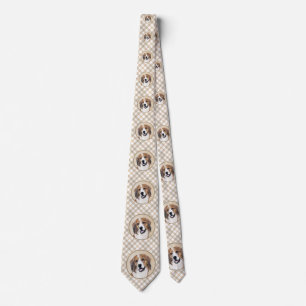 Nederlandse Kooikerhondje Painting - Dog Art Tie