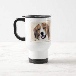 Nederlandse Kooikerhondje Painting - Dog Art Travel Mug