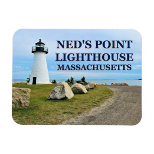 Ned's Point Lighthouse, Massachusetts Photo Magnet