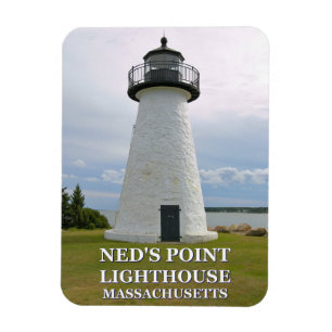 Ned's Point Lighthouse, Massachusetts Photo Magnet