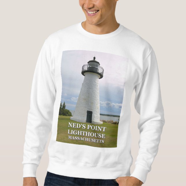 Neds Point Lighthouse, Mattapoisett Massachusetts Sweatshirt (Front)