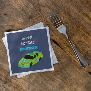 Need 4 Speed Race Car Boys 4th Birthday Party Napkin