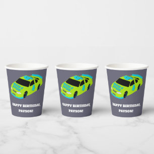 Need 4 Speed Race Car Boys 4th Birthday Party Paper Cups