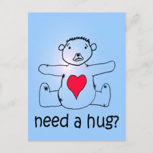 Need a hug? postcard