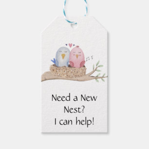 Need a New Nest Real Estate Pop By Gift Tags