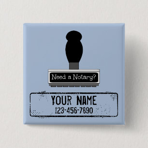 Need a Notary Rubber Stamp Customised Name Phone 15 Cm Square Badge