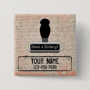 Need a Notary Rubber Stamp Customised Name Phone 15 Cm Square Badge