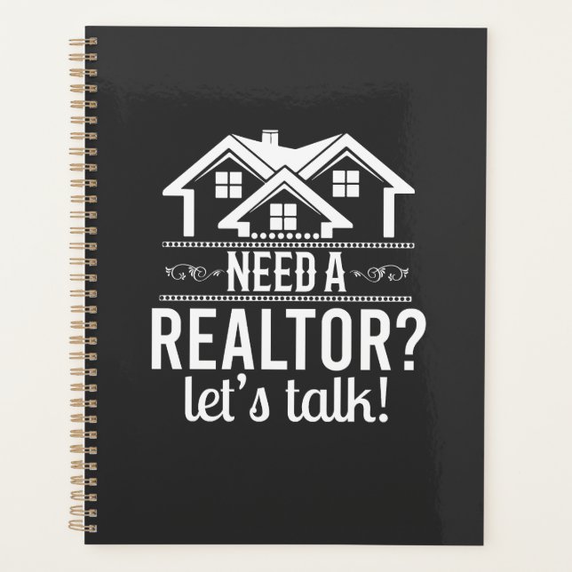 Need a Realtor?  Real Estate Agent Planner (Front)