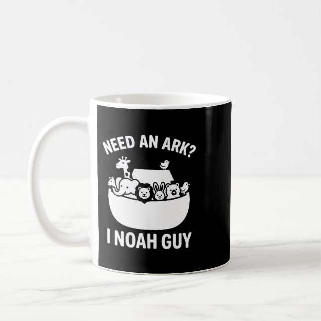 Need An Ark I Noah Guy Funny Christian Bible Kid Coffee Mug (Left)