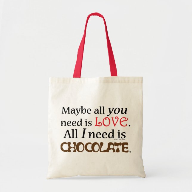Need Chocolate Tote Bag (Front)