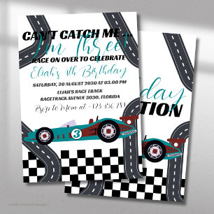 Need for Speed Birthday Race Car Party Invitation