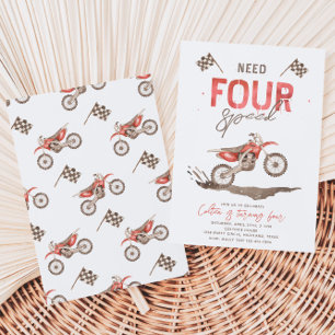 Need FOUR Speed Birthday Invitation   4th
