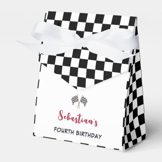 Need four speed fourth kids birthday favour box (Front Side)