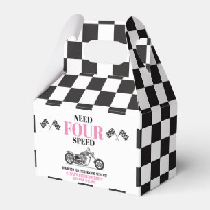 Need Four Speed Pink Heavy Bike Fourth Birthday  Favour Box