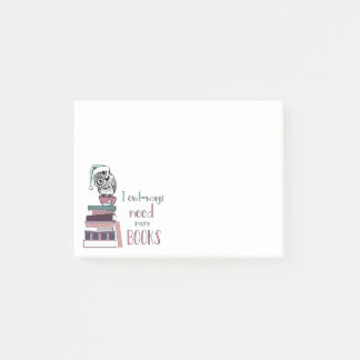 Need more books post it notes