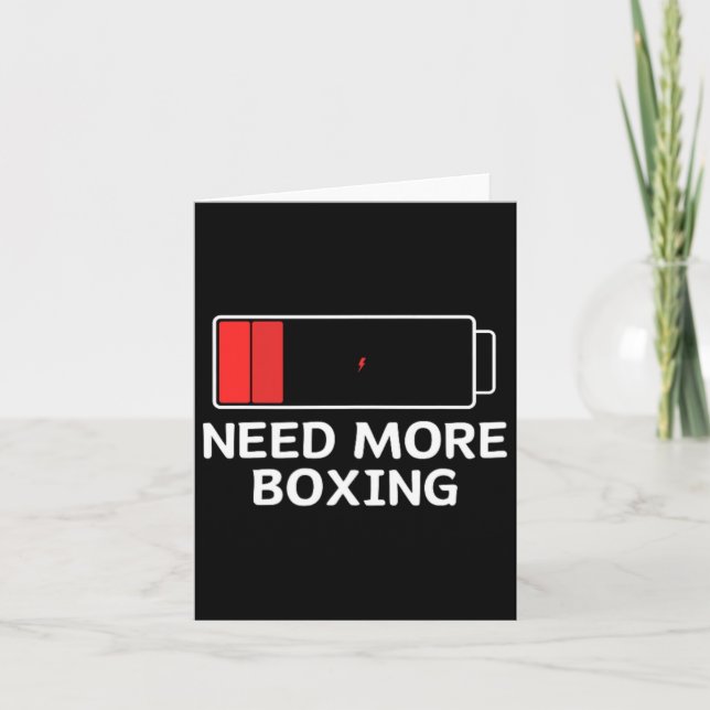 Need More Boxing  Card (Front)