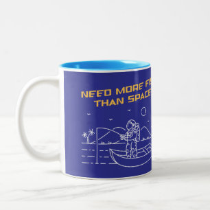 Need More Fish Than Space 2 Two-Tone Coffee Mug