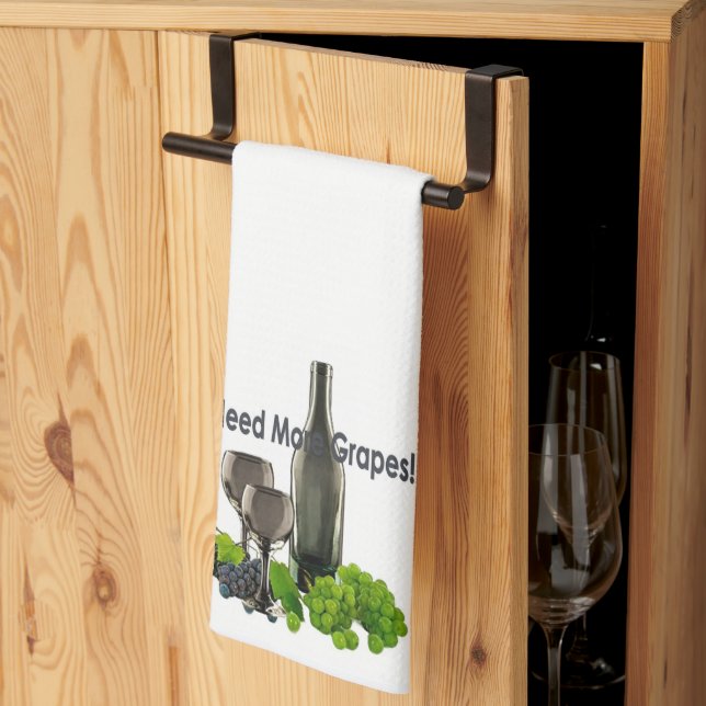 Need More Grapes  Tea Towel (Thirds Fold)