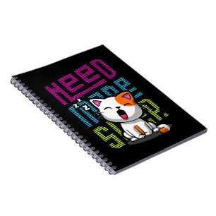 Need more Sleep Funny Cat cute yawn expression Notebook