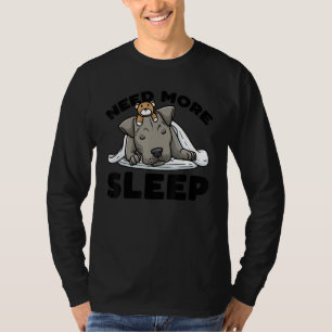 Need More Sleep Staffordshire Bull Terrier Dog Sta T-Shirt