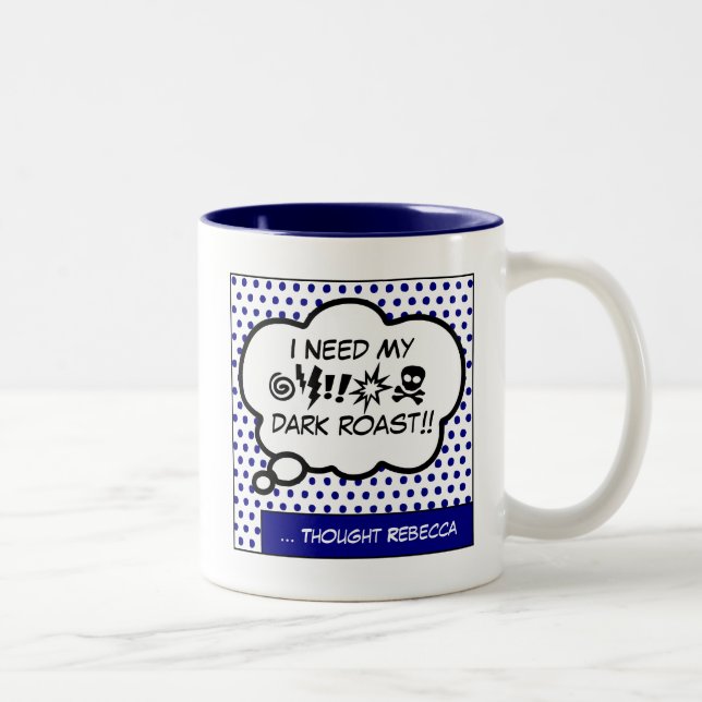 Need My Coffee Two-Tone Coffee Mug (Right)
