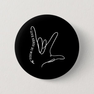 Need No Word Asl Autism Awareness Sped Teacher  6 Cm Round Badge