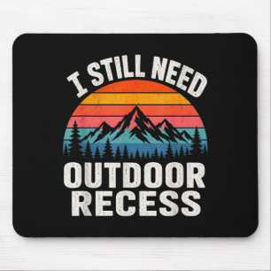 Need outdoor recess vintage retro sunset mountain mouse pad