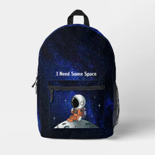 Need Space, Astronaut, Spaceman, Custom Printed Backpack